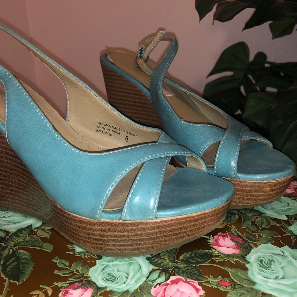 Turquoise Wedges - Picture 4 of 4